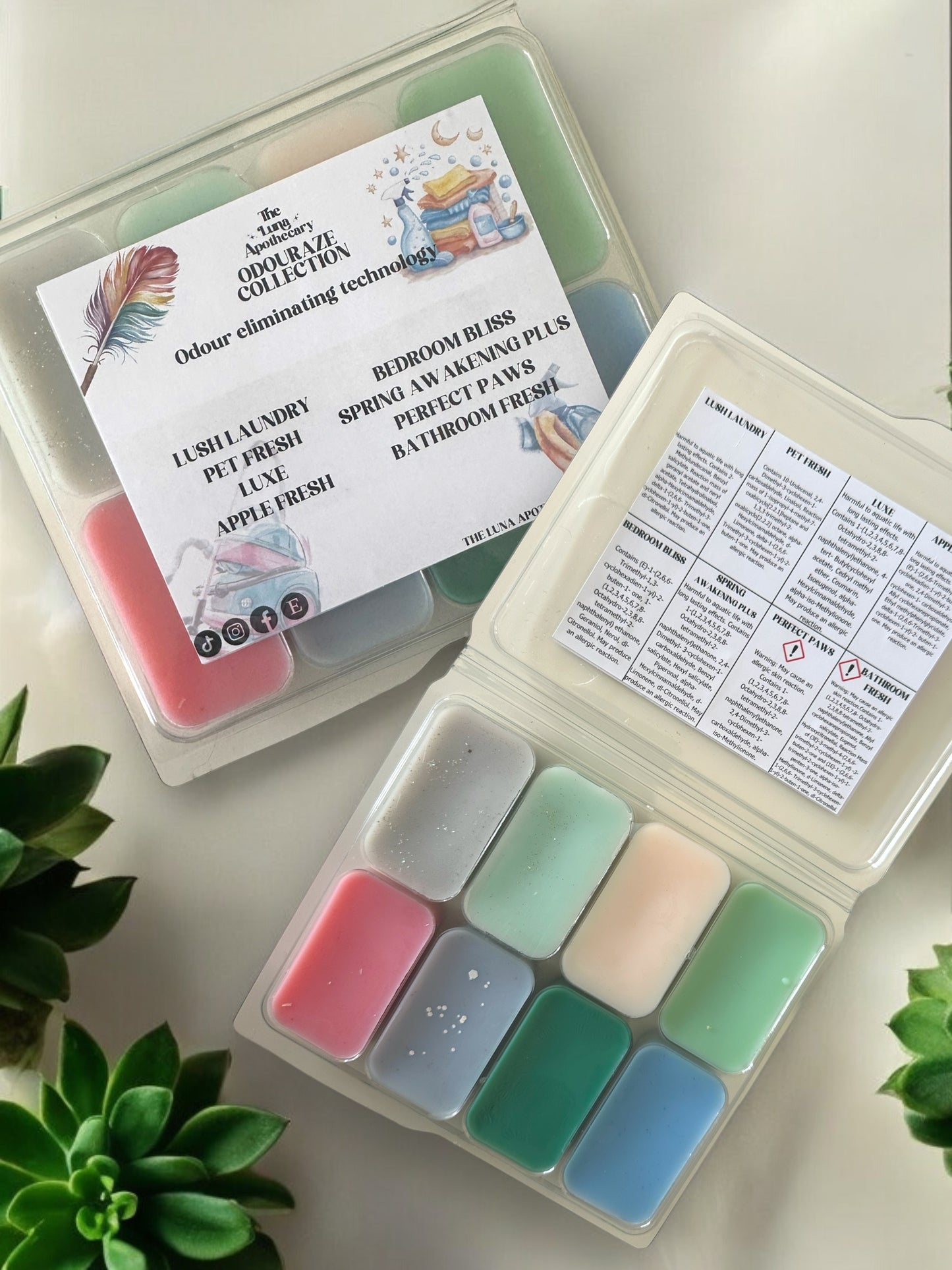 Odouraze Collection Wax Melt Sampler Box.